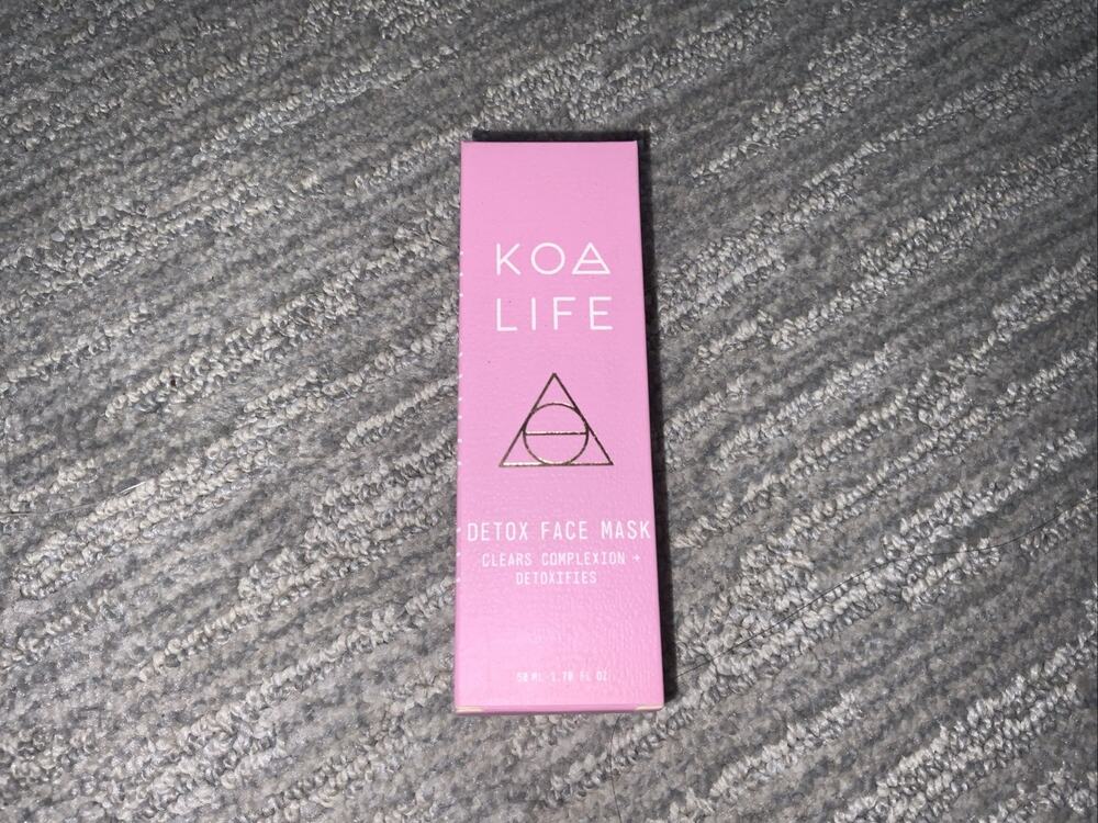 {C27} KOA Life Detox Face Mask 50 ml/ 1.7oz Full Size Clay Vegan Acne Kaolin